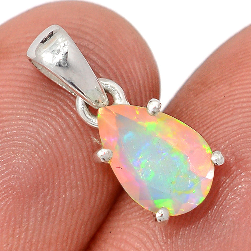 0.7" Claw - Ethiopian Opal Faceted Pendants - EOFP2211