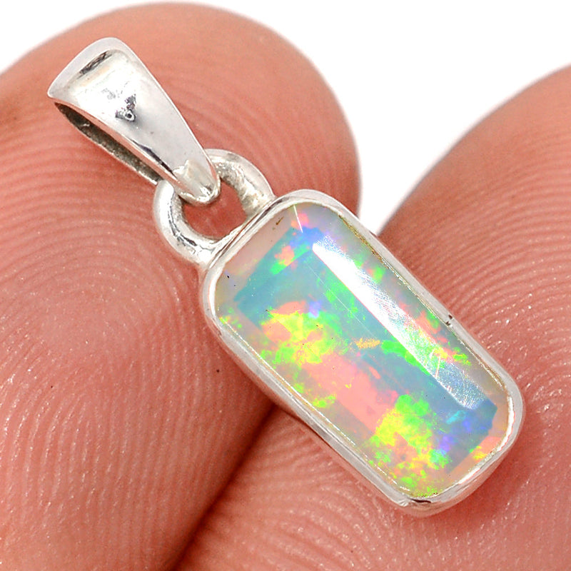 0.8" Ethiopian Opal Faceted Pendants - EOFP2231