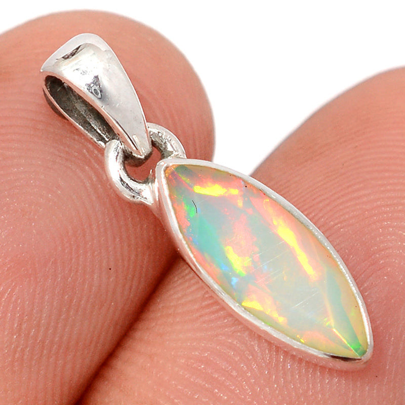 0.8" Ethiopian Opal Faceted Pendants - EOFP2233