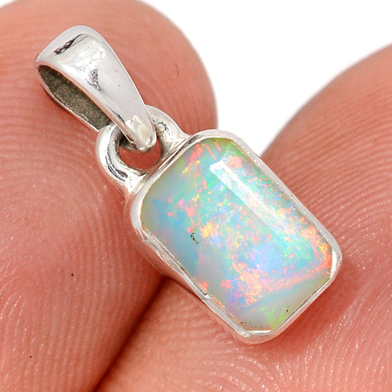 0.7" Ethiopian Opal Faceted Pendants - EOFP2235
