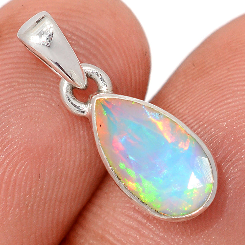 0.8" Ethiopian Opal Faceted Pendants - EOFP2241