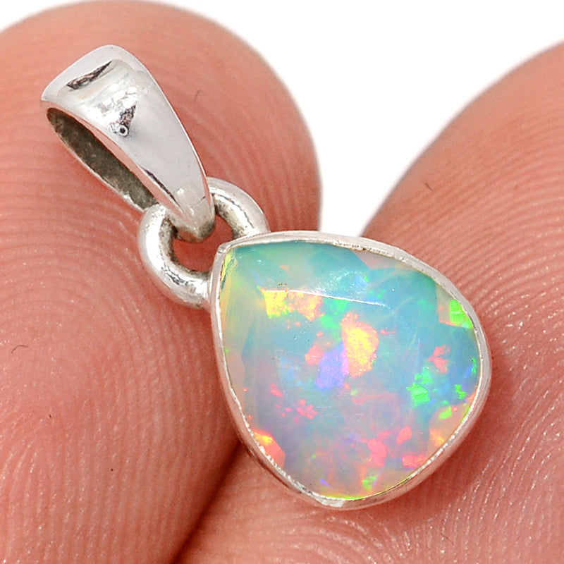 0.7" Ethiopian Opal Faceted Pendants - EOFP2245