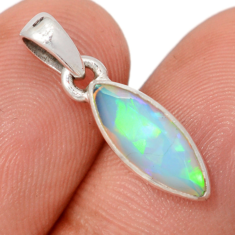0.8" Ethiopian Opal Faceted Pendants - EOFP2247