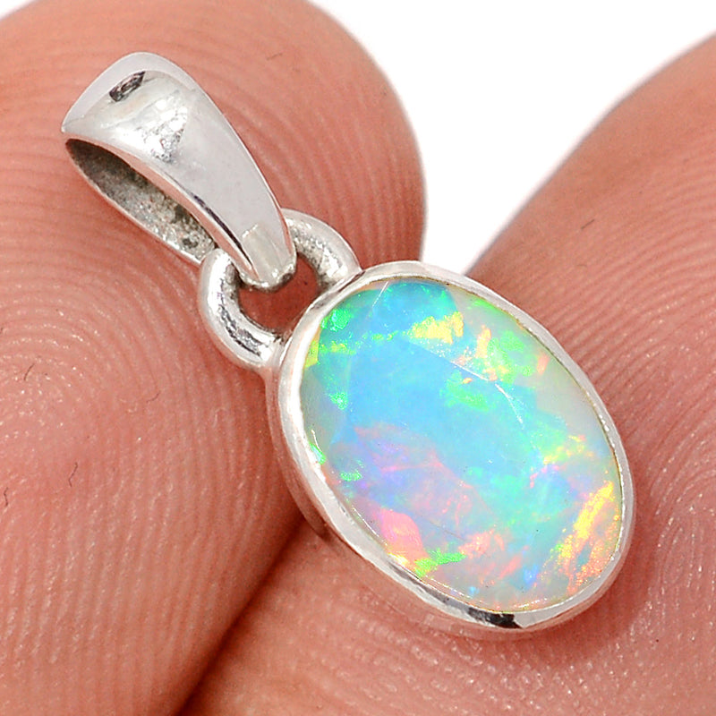 0.7" Ethiopian Opal Faceted Pendants - EOFP2256