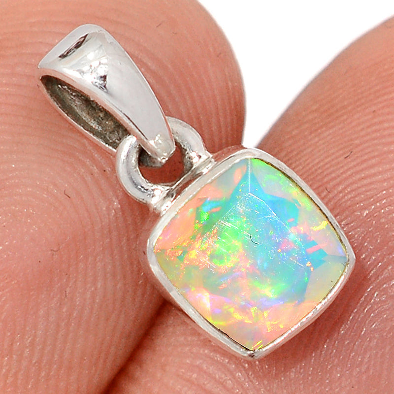 0.6" Ethiopian Opal Faceted Pendants - EOFP2264