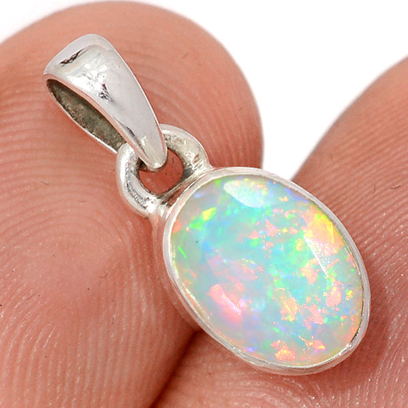 0.7" Ethiopian Opal Faceted Pendants - EOFP2266