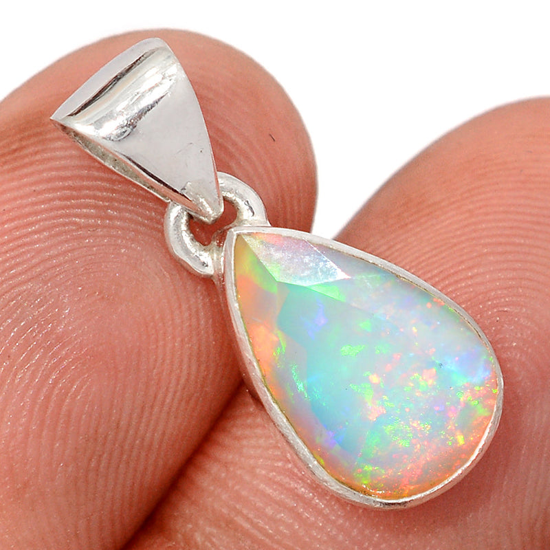 1" Ethiopian Opal Faceted Pendants - EOFP2284