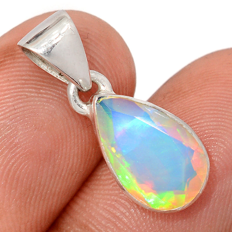 1" Ethiopian Opal Faceted Pendants - EOFP2289