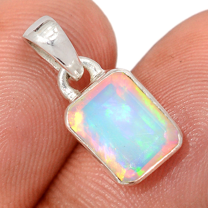 0.7" Ethiopian Opal Faceted Pendants - EOFP2298