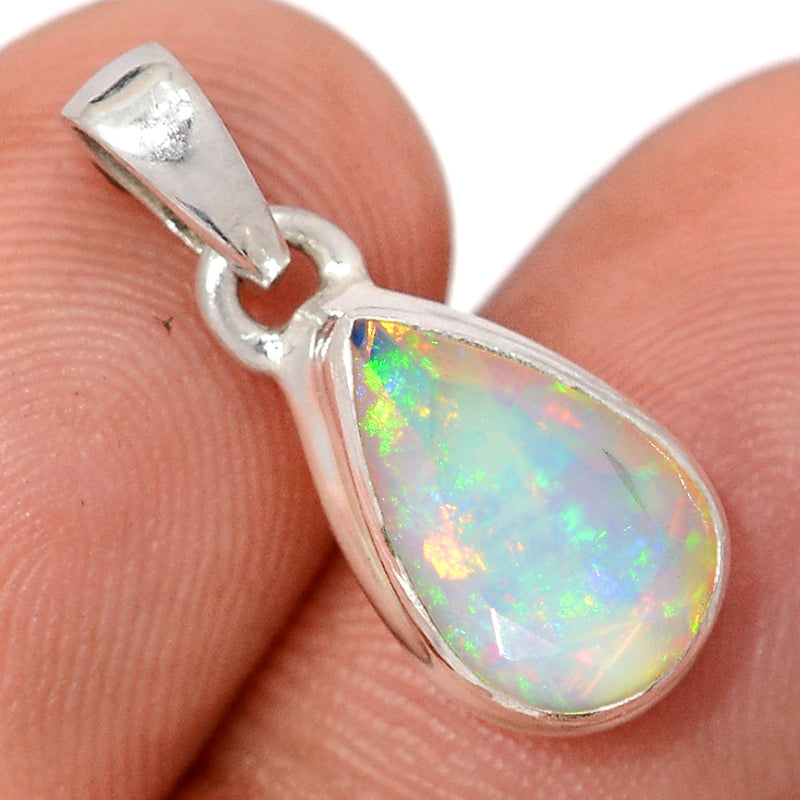 0.8" Ethiopian Opal Faceted Pendants - EOFP2301