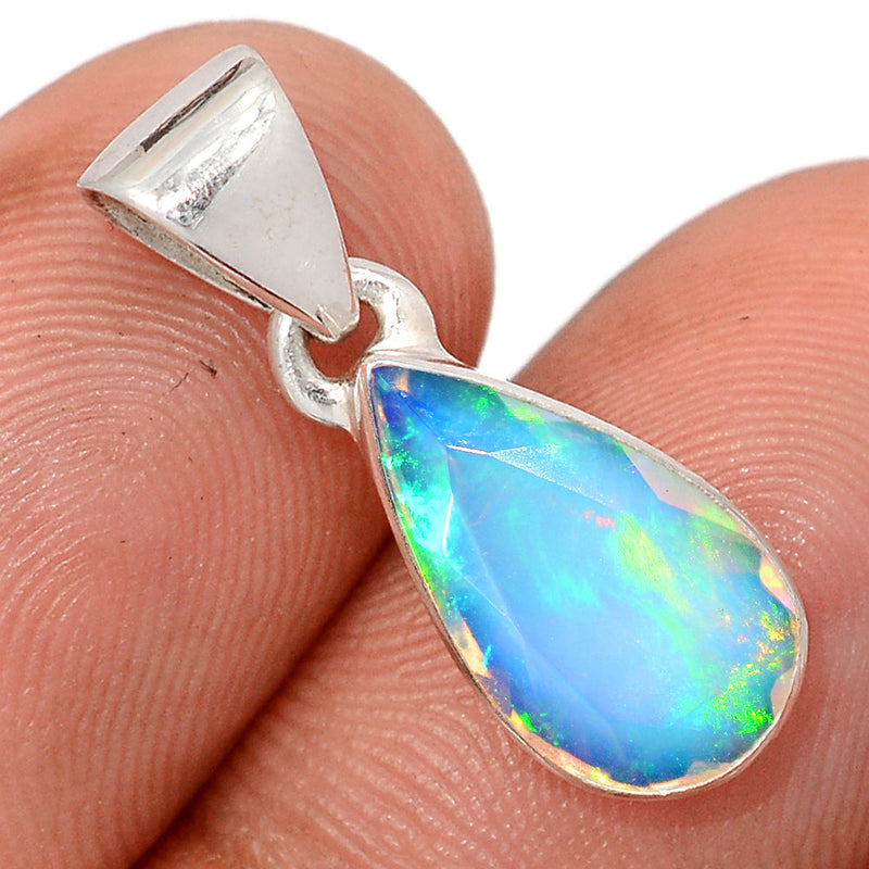 1" Ethiopian Opal Faceted Pendants - EOFP2303