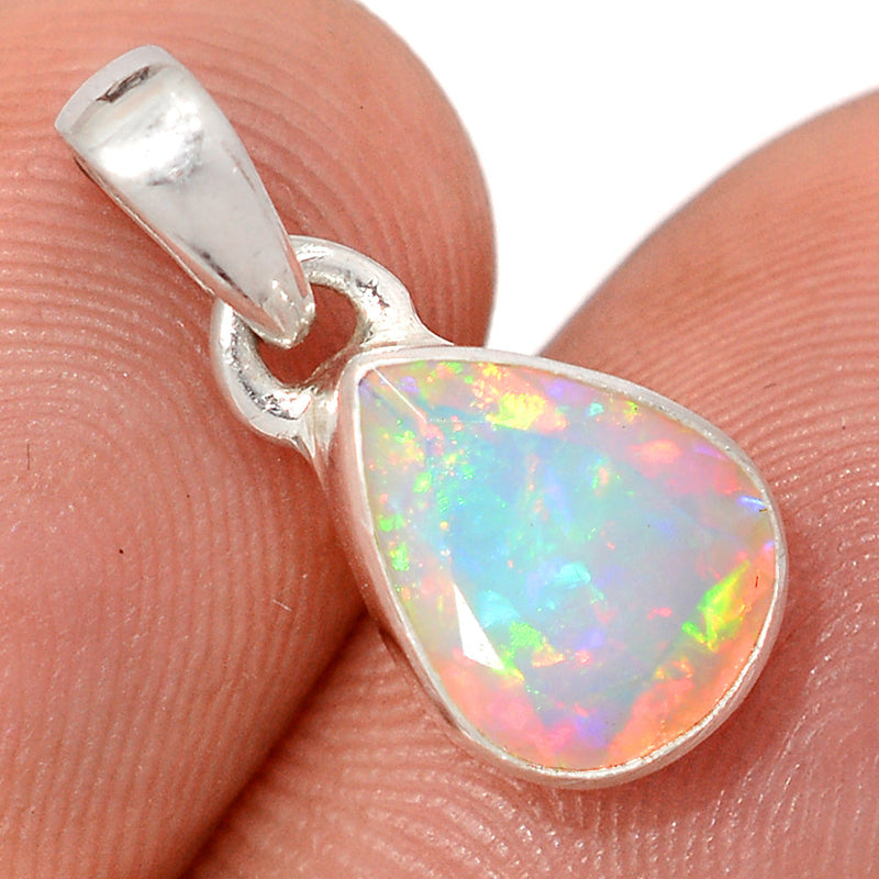 0.7" Ethiopian Opal Faceted Pendants - EOFP2320