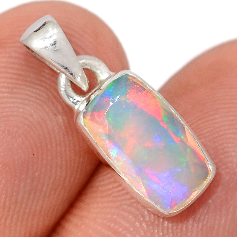 0.7" Ethiopian Opal Faceted Pendants - EOFP2322