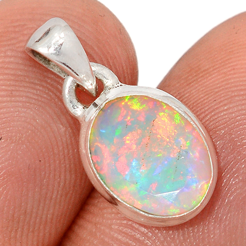 0.7" Ethiopian Opal Faceted Pendants - EOFP2323