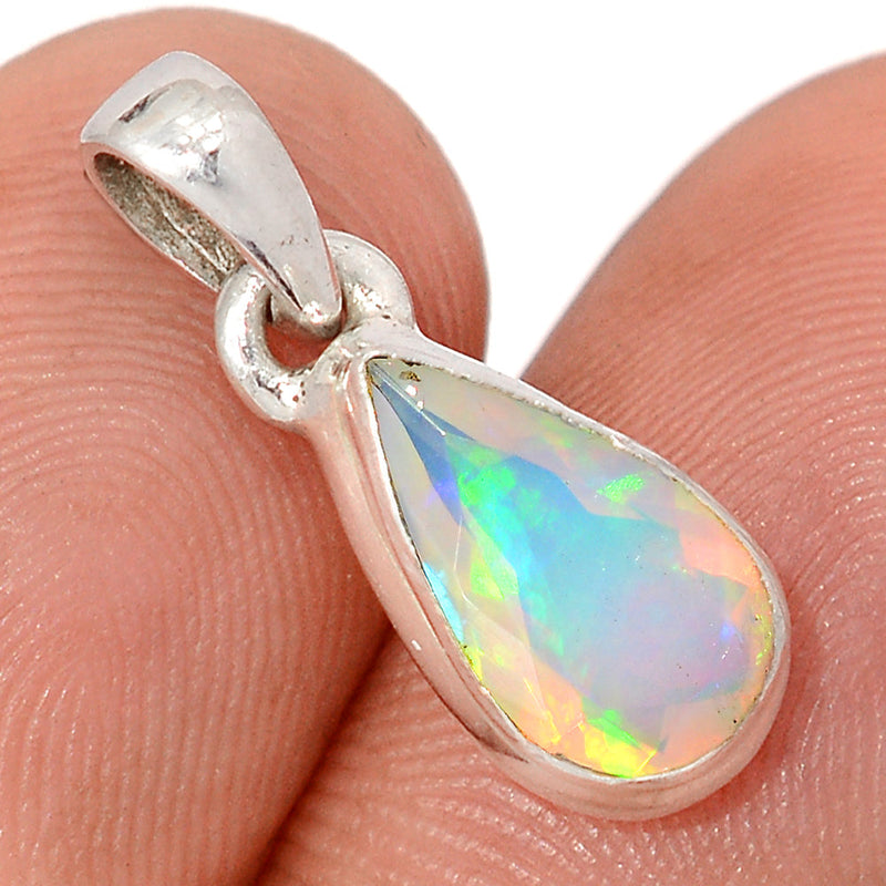 0.8" Ethiopian Opal Faceted Pendants - EOFP2325