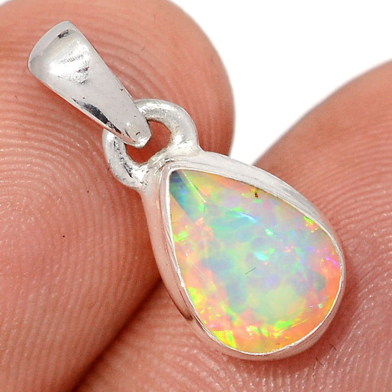 0.7" Ethiopian Opal Faceted Pendants - EOFP2330