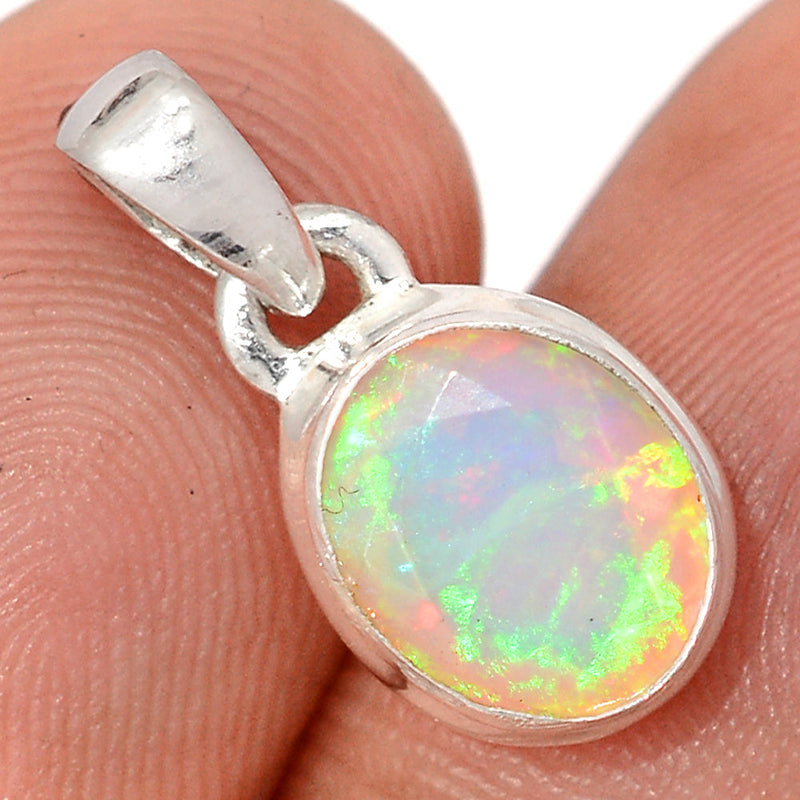 0.7" Ethiopian Opal Faceted Pendants - EOFP2333