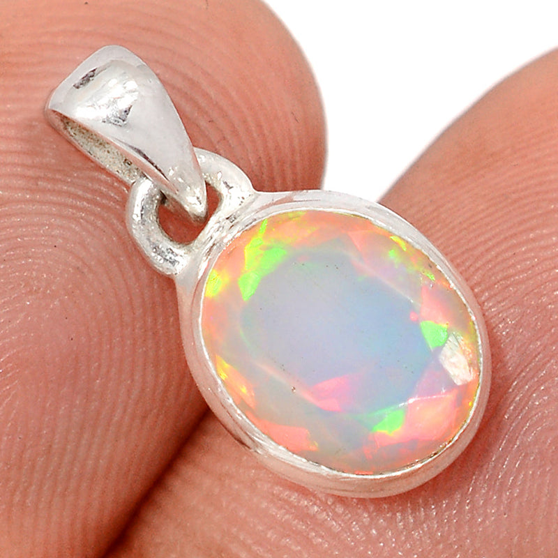 0.7" Ethiopian Opal Faceted Pendants - EOFP2341