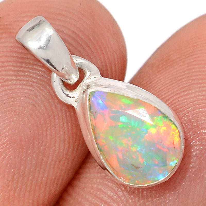 0.7" Ethiopian Opal Faceted Pendants - EOFP2344