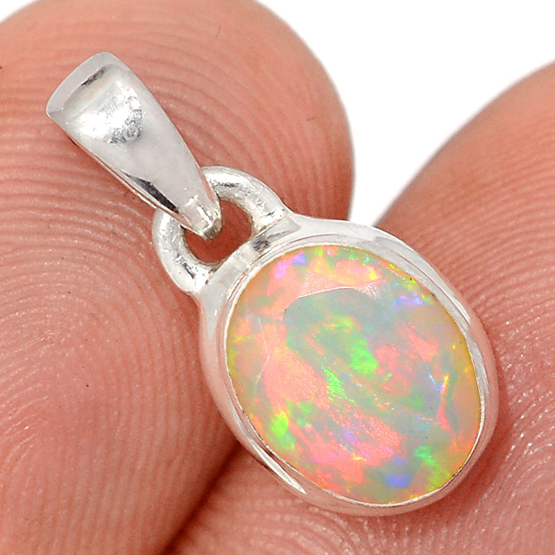 0.7" Ethiopian Opal Faceted Pendants - EOFP2346