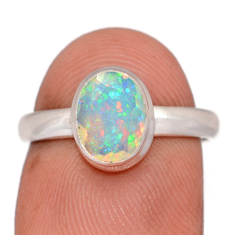 Ethiopian Opal Faceted Ring - EOFR10