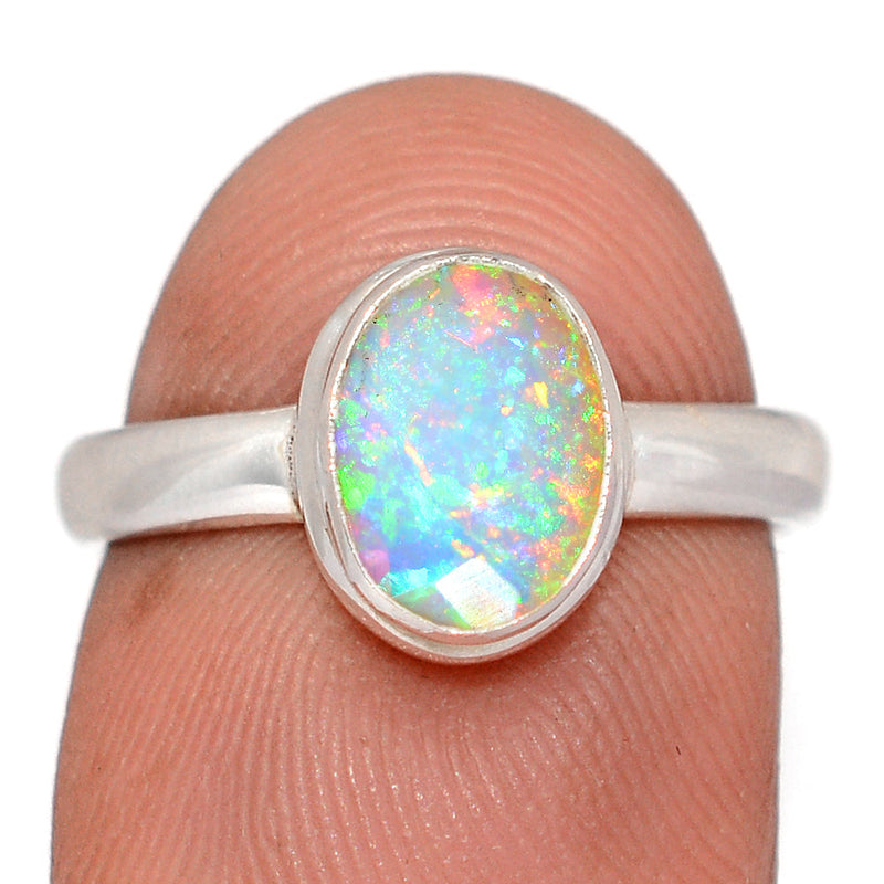 Ethiopian Opal Faceted Ring - EOFR20