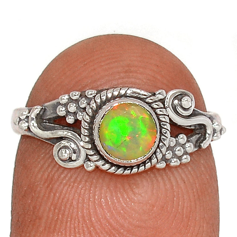 Small Filigree - Ethiopian Opal Faceted Ring - EOFR2106