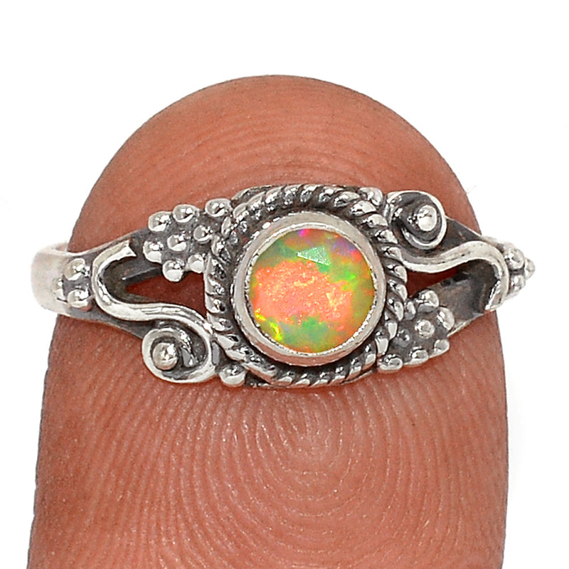 Small Filigree - Ethiopian Opal Faceted Ring - EOFR2109