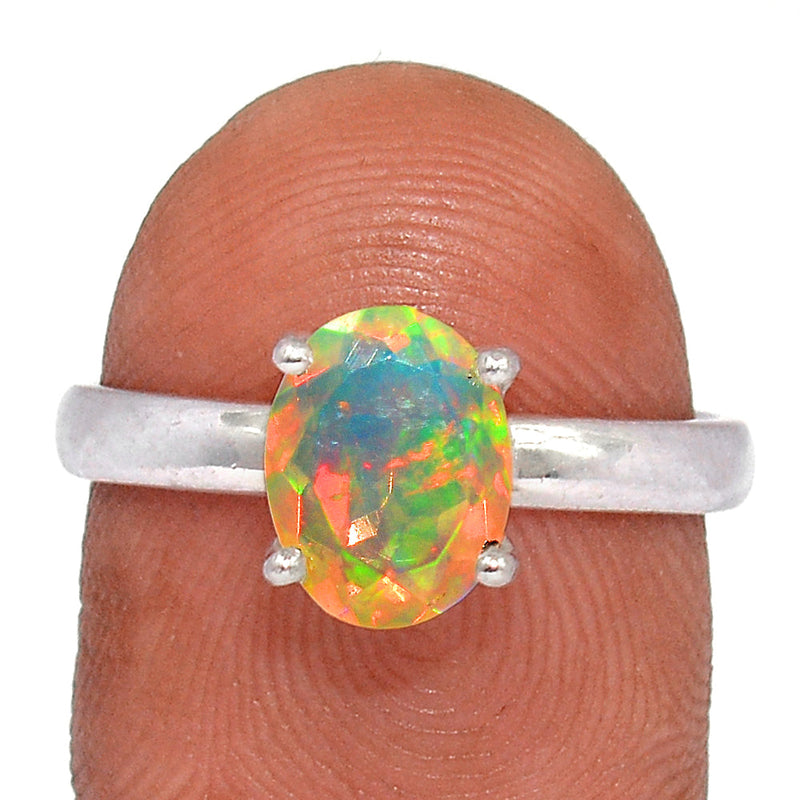 Claw - Ethiopian Opal Faceted Ring - EOFR2114