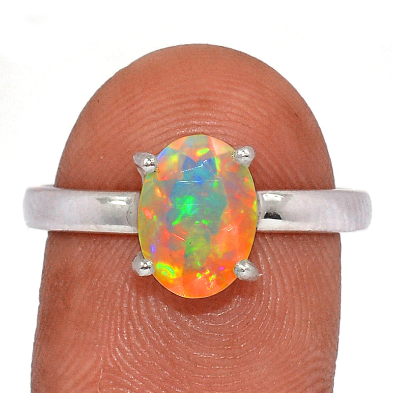 Claw - Ethiopian Opal Faceted Ring - EOFR2115