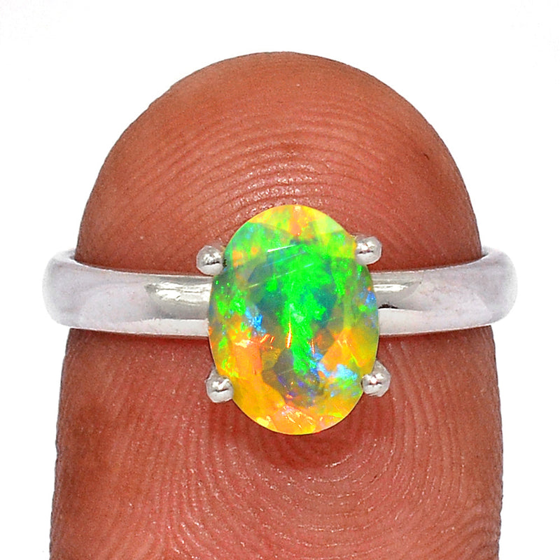 Claw - Ethiopian Opal Faceted Ring - EOFR2120