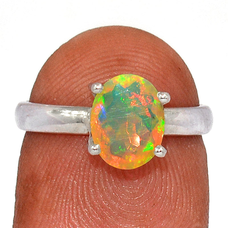Claw - Ethiopian Opal Faceted Ring - EOFR2121