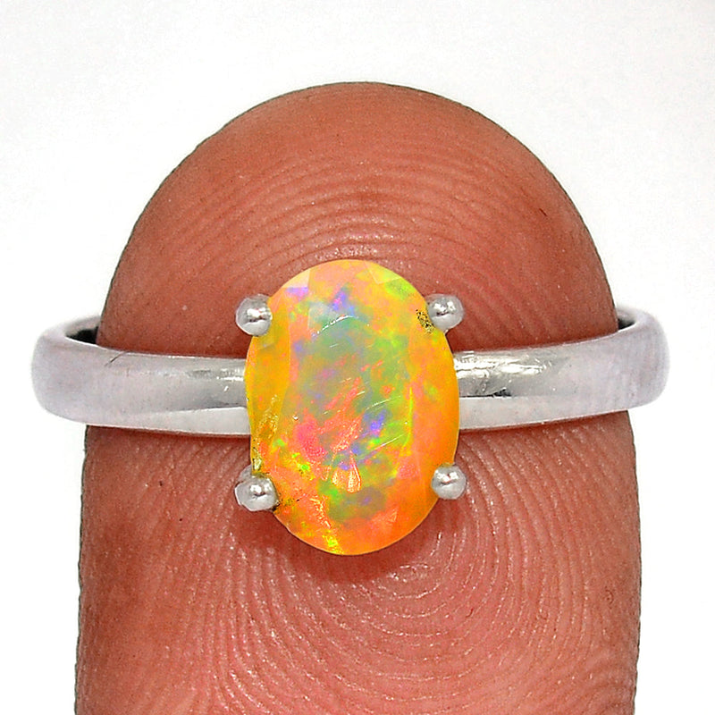 Claw - Ethiopian Opal Faceted Ring - EOFR2129