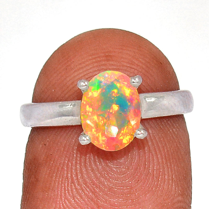 Claw - Ethiopian Opal Faceted Ring - EOFR2135