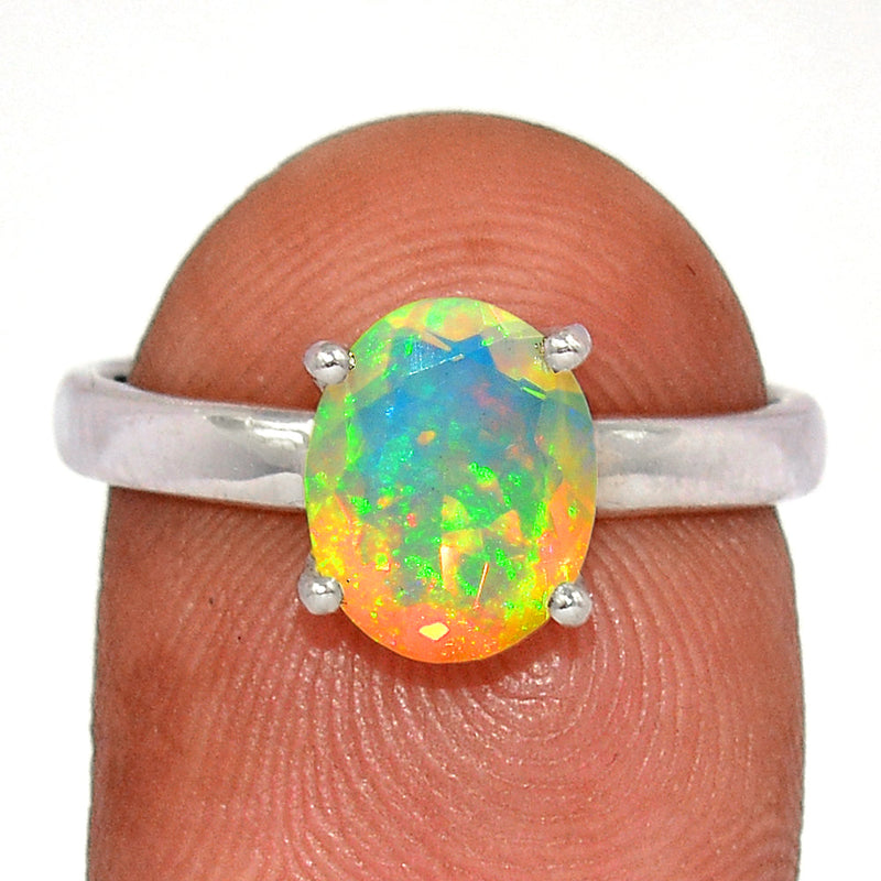 Claw - Ethiopian Opal Faceted Ring - EOFR2136