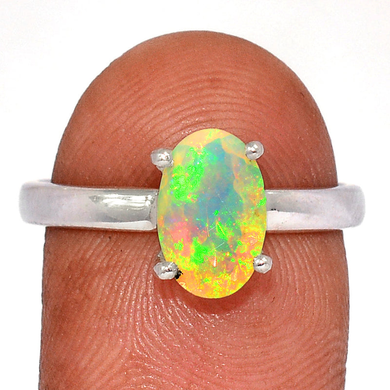 Claw - Ethiopian Opal Faceted Ring - EOFR2138