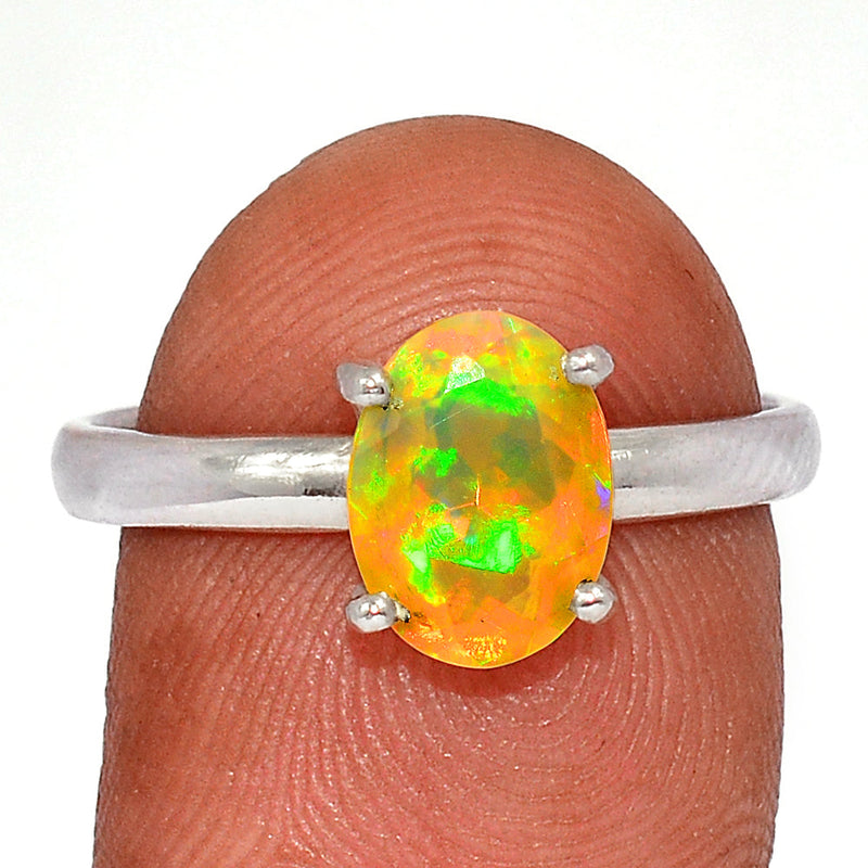 Claw - Ethiopian Opal Faceted Ring - EOFR2140