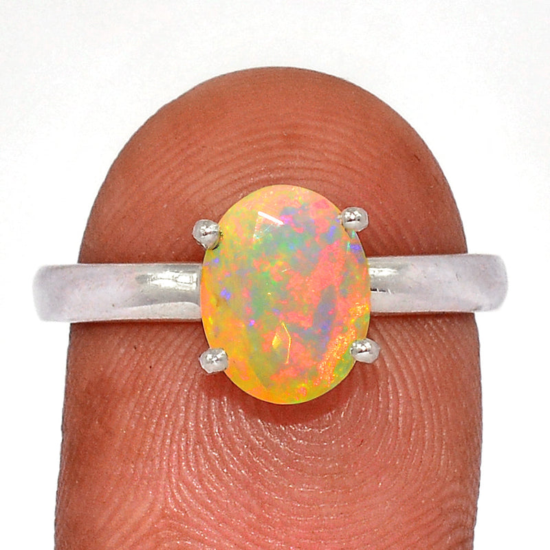 Claw - Ethiopian Opal Faceted Ring - EOFR2142