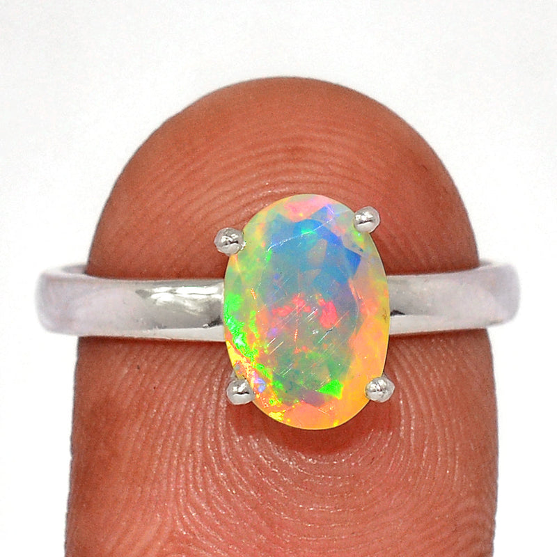 Claw - Ethiopian Opal Faceted Ring - EOFR2143