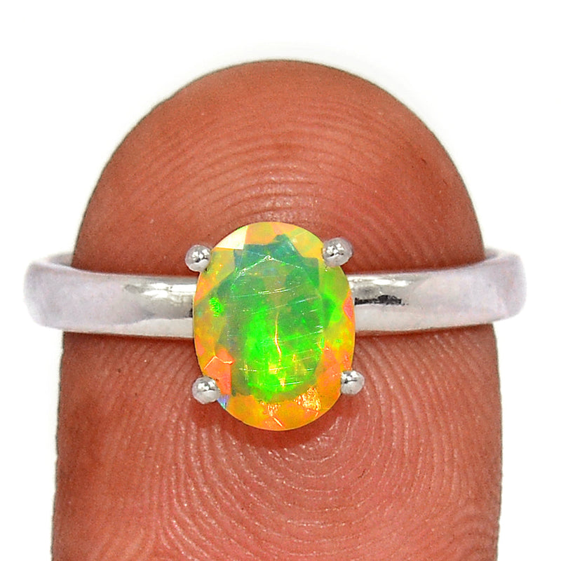 Claw - Ethiopian Opal Faceted Ring - EOFR2147
