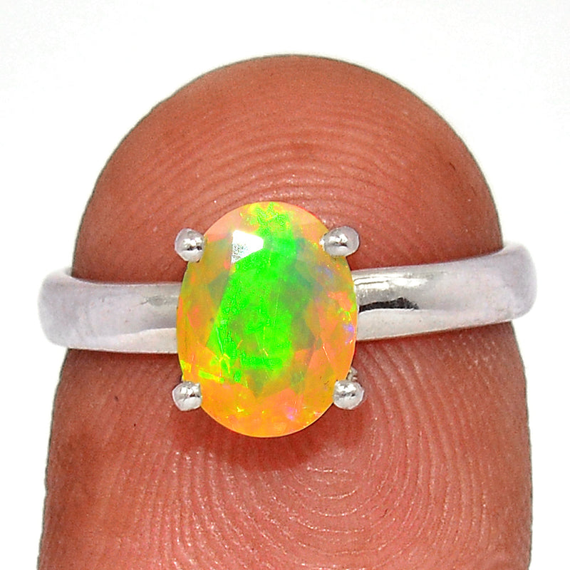 Claw - Ethiopian Opal Faceted Ring - EOFR2148