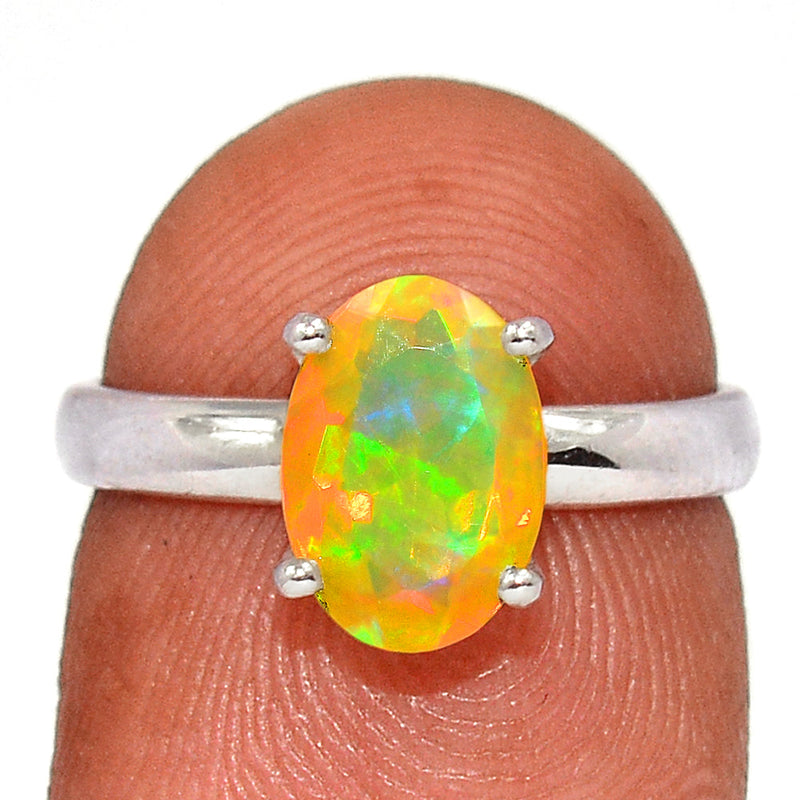 Claw - Ethiopian Opal Faceted Ring - EOFR2151
