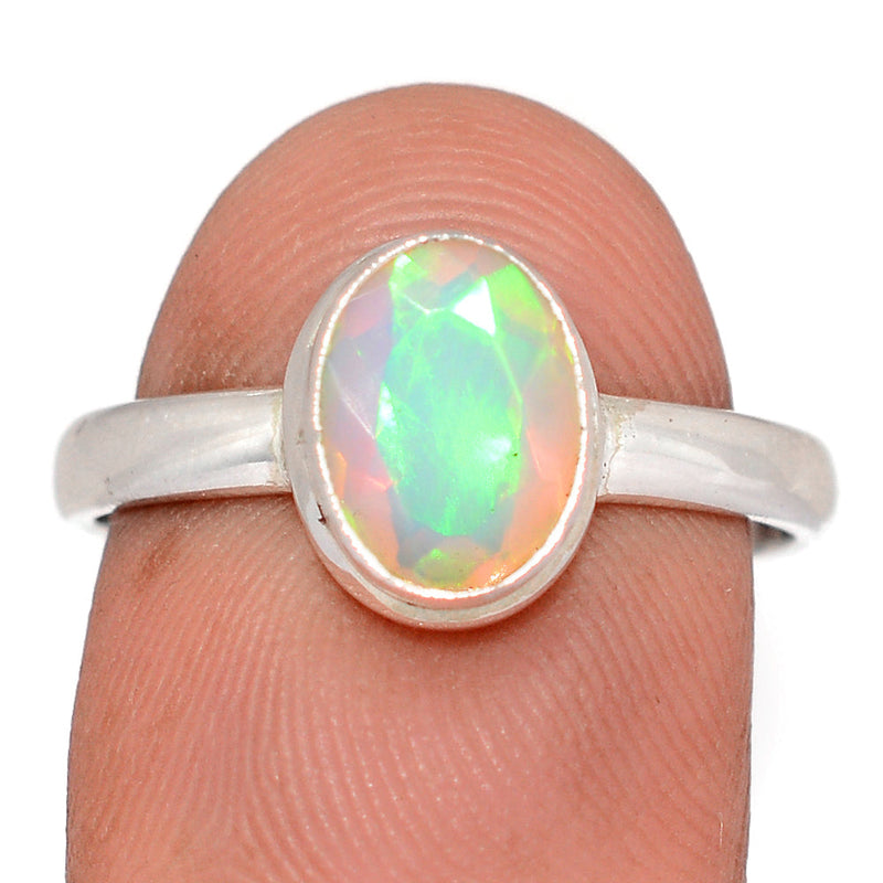 Ethiopian Opal Faceted Ring - EOFR22