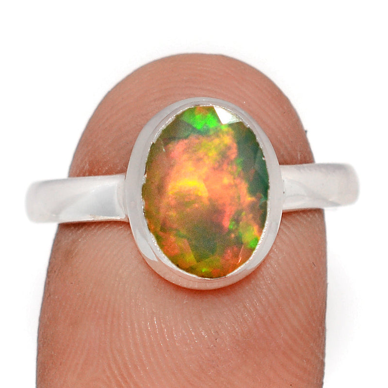 Ethiopian Opal Faceted Ring - EOFR2321