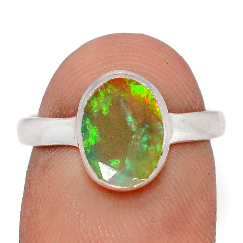 Ethiopian Opal Faceted Ring - EOFR2322