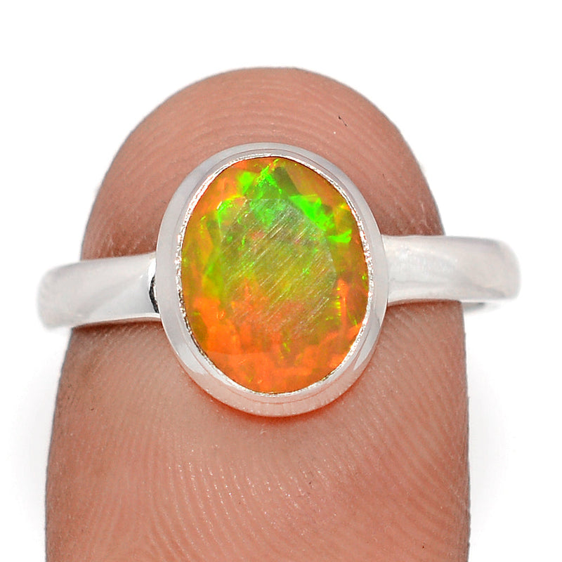Ethiopian Opal Faceted Ring - EOFR2334