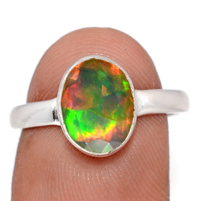 Ethiopian Opal Faceted Ring - EOFR2337