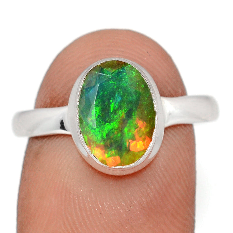 Ethiopian Opal Faceted Ring - EOFR2344