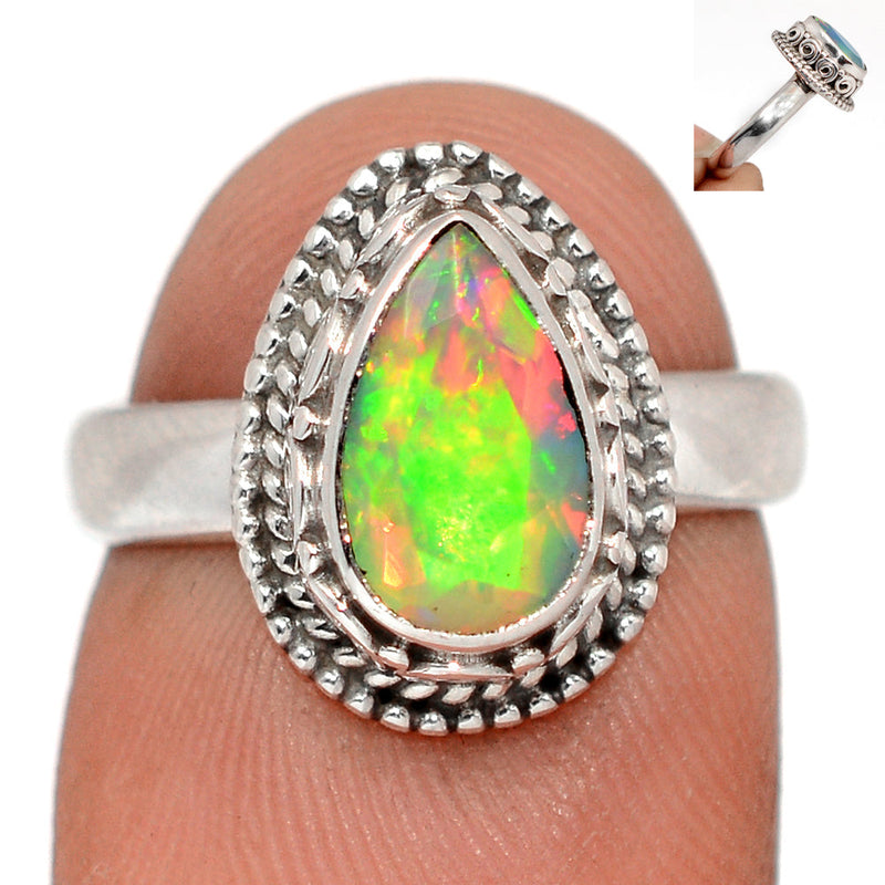 Fine Filigree - Ethiopian Opal Faceted Ring - EOFR2407