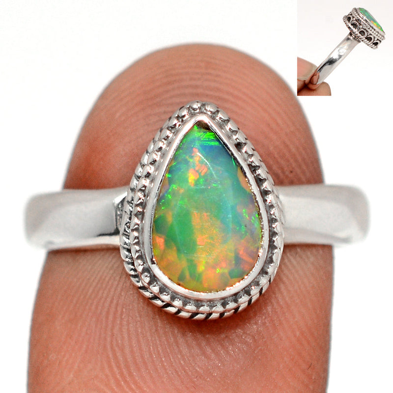 Fine Filigree - Ethiopian Opal Faceted Ring - EOFR2422